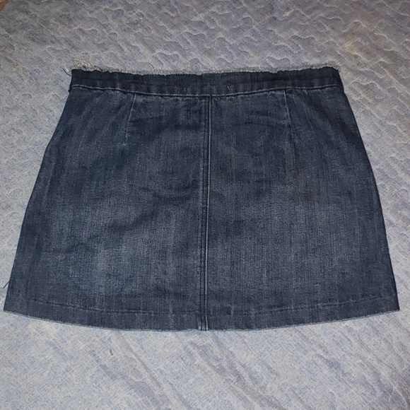 Girls Denim Patchwork Mini Skirt - Picture 3 of 3